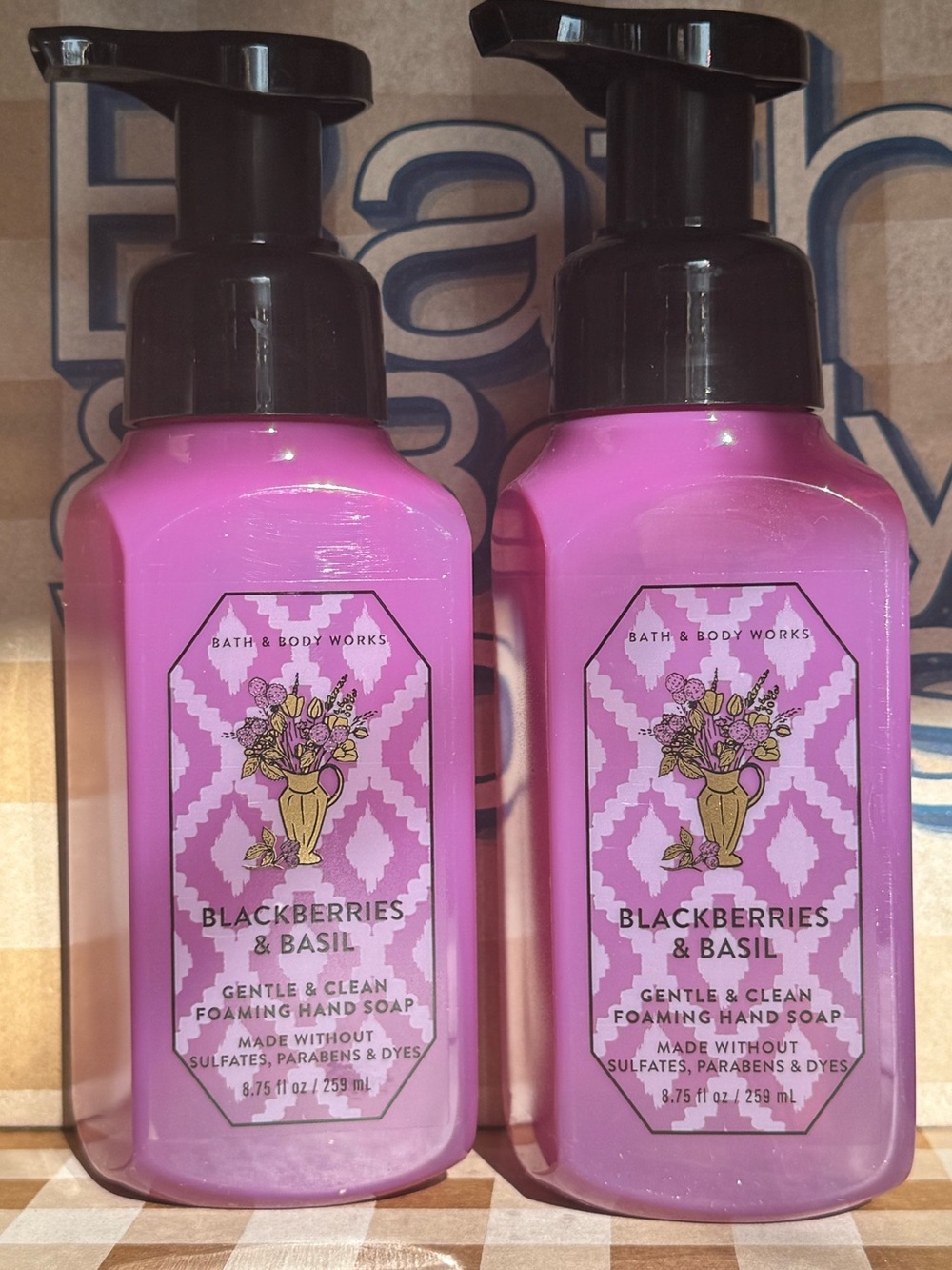 NEW B&BW (2) Blackberries and Basil Foaming Hand Soaps